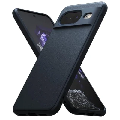 Abbildung von Ringke Onyx Case Kompatibel mit Google Pixel 8 Hülle, Verbesserte Griffigkeit Rutschfestes Mattierte TPU Handyhülle für 5G (2023) Navy