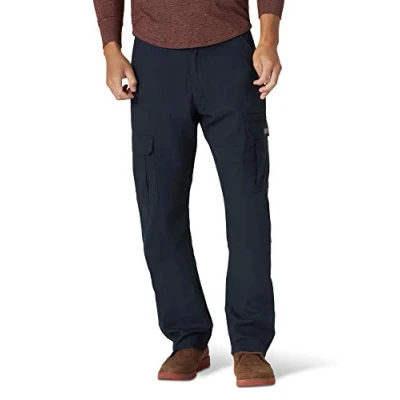 Abbildung von Wrangler Authentics Herren Stretch Cargo Casual Pants, Navy, 36W / 30L