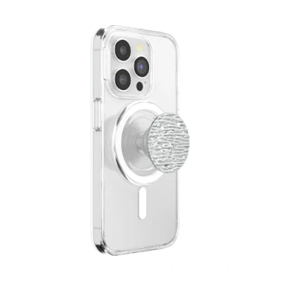 Abbildung von PopSockets: PopGrip Round für MagSafe Inklusive Adapterring Ausziehbarer Sockel und Griff mit einem Austauschbarem Top Smartphones Hüllen FATA Morgana Chrome