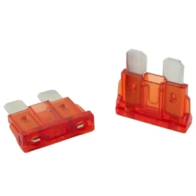 Abbildung von 5 Stk. SeKi Standard ATO Flachstecksicherung 10A rot; Auto Sicherung 19mm Flachsicherung 32V/DC Boot Wohnwagen
