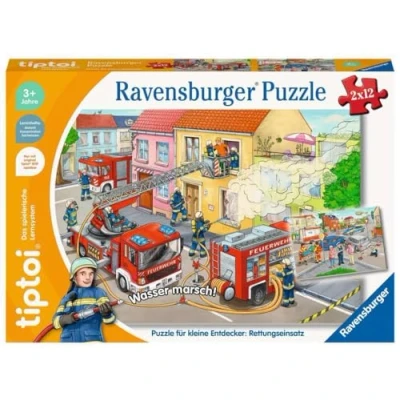 Abbildung von Ravensburger tiptoi Puzzle 00133 für kleine Entdecker: Rettungseinsatz, Kinder ab 3 Jahren, 1 Spieler