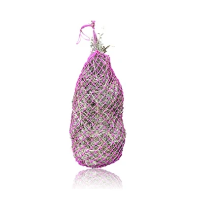Abbildung von Heunetz für Pferde engmaschiges Maschenweite 3x3 cm engmaschig groß Füllgewicht 3 4 kg (1x Pink)