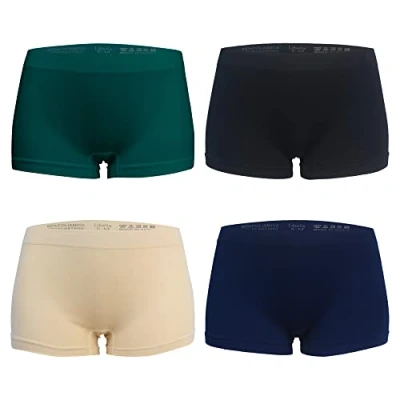 Abbildung von Libella Damen Boxershorts Panties Microfaser Unterwäsche 4er Pack Seamless 3908 UN2 L/XL