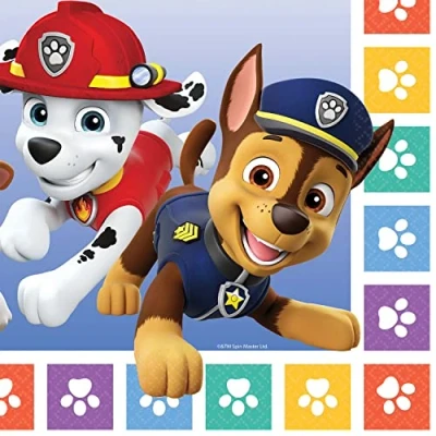Abbildung von Amscan 9914237 Servietten Paw Patrol 16 Stk. 33 x cm, Mittel