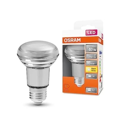 Abbildung von OSRAM LED Star R63 Lampe für E27 Sockel, Reflektor Lampe, Glas Design, 210 Lumen, warmweiß (2700K), Ersatz herkömmliche 40W Glühbirnen, nicht dimmbar, 1er Pack