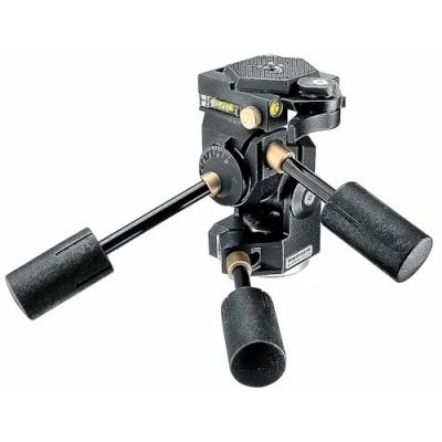 Abbildung von Manfrotto 3D Super Pro 3 Wege Kopf mit Zusatzsicherung, für Kamerastative, Kugelkopf, Kamera Stabilisator, Fotozubehör Content Creation