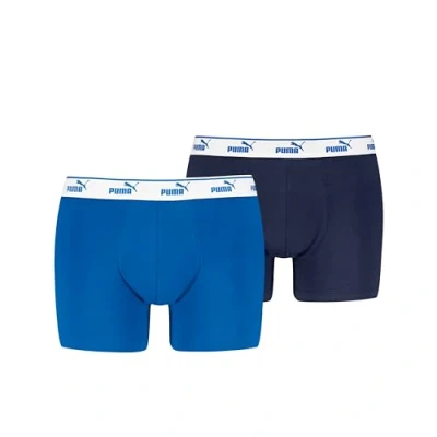 Abbildung von PUMA Men&#039;s Elements Boxer, Blue/Navy, M (2er Pack)