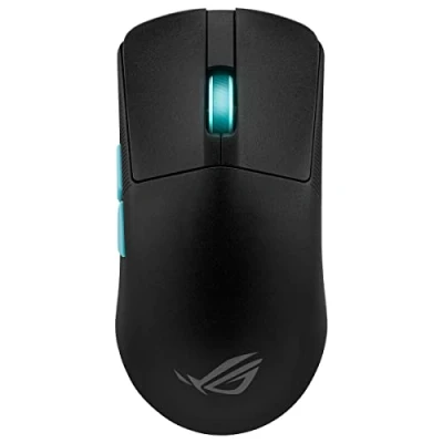 Abbildung von ASUS ROG Harpe Ace Aim Lab Edition RGB Gaming Maus (wireless, 2,4 GHz RF, Bluetooth, USB, optischer AimPoint Sensor 36.000 dpi, Micro Switches, fünf programmierbare Tasten, Synergieprofil)