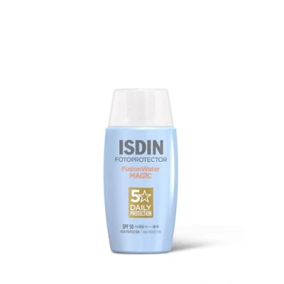 Abbildung von ISDIN Fusion Water Magic LSF 50 Sonnencreme für das Gesicht zur täglichen Anwendung Ultraleichte Textur, ml