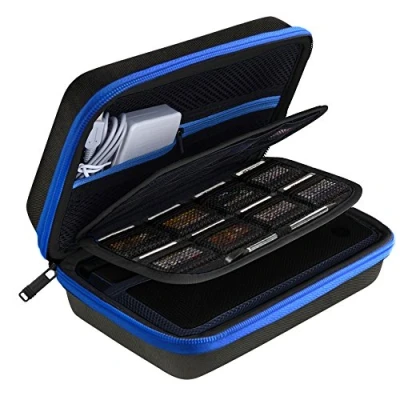 Abbildung von AUSTOR Hart Tasche Tragetasche für Nintendo 3DS, Blau