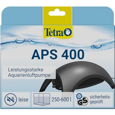 Abbildung von Tetra APS 400 Aquarium Luftpumpe leise Membran Pumpe für Aquarien von 250 600 L, schwarz
