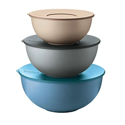 Abbildung von Guzzini Kitchen Active Design, EVERYWHERE Set 3 Schüsseln mit Deckel Ø28 x h13,8 cm 29260152