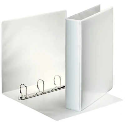 Abbildung von Esselte 49704 Ringbuch Präsentation, mit Taschen, A4, PP, 4 Ringe, 40 mm, weiss