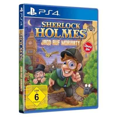Abbildung von Sherlock Holmes Jagd auf Moriarty Jump n Run Abenteuer Game für PS4