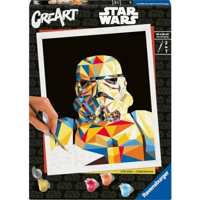 Abbildung von Ravensburger CreArt Malen nach Zahlen 23895 Star Wars Stormtrooper ab 12 Jahren