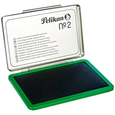 Abbildung von Pelikan Stempelkissen 2 grün 7x11cm Metallgehäuse