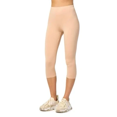 Abbildung von Merry Style Damen Leggings 3/4 Capri aus Viskose MS10 144 (Nude, XL)