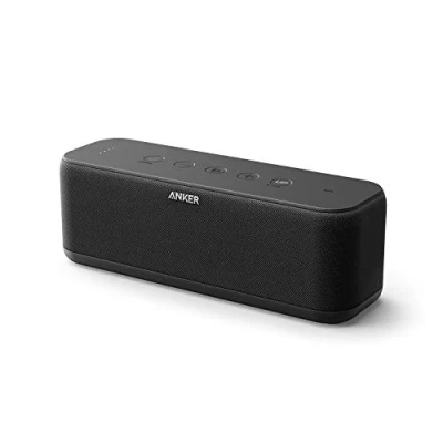 Abbildung von Anker Soundcore Boost Bluetooth Lautsprecher Upgrade mit fantastischem Sound, BassUp, 12 Std Wiedergabe, USB C, IPX7 Wasserschutz, Kabelloser individuellem EQ in App, Stereo Pairing