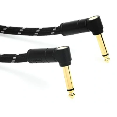 Abbildung von Fender Kabel Deluxe Series, 0,9m, black tweed, 2 x angled