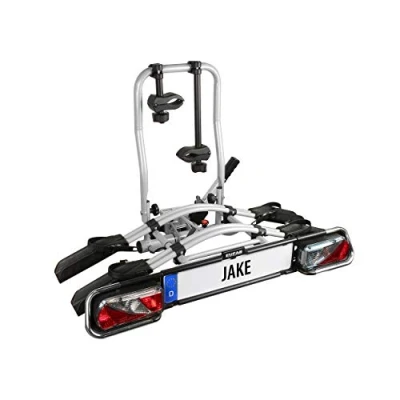 Abbildung von EUFAB 11510 Fahrradträger JAKE, E Bike geeignet, teilweise vormontiert, erweiterbar, Diebstahlschutz, für 2 Fahrräder, Anhängerkupplung