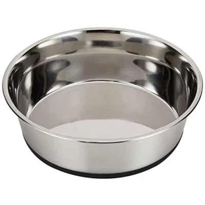 Abbildung von Kerbl Hundenapf Edelstahl, Hundefressnapf Wassernapf, rutschfest, 2800 ml