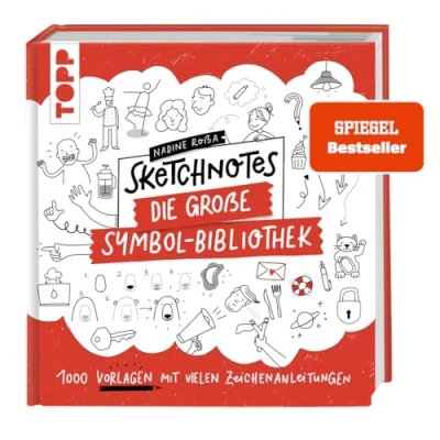 Abbildung von Sketchnotes. Die große Symbol Bibliothek.: 1000 Vorlagen mit vielen Zeichenanleitungen