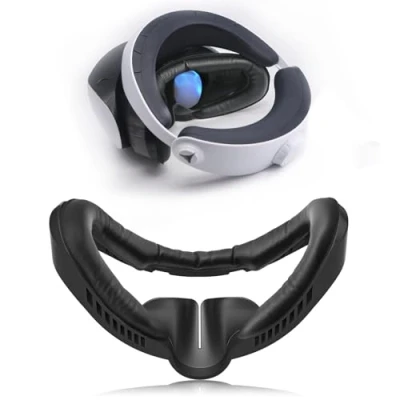 Abbildung von VR Face Pad for Playstation VR2,Fitness Facial Interface Leather Foam Cushion &amp; Replacement Compatible with PSVR2 Accessories