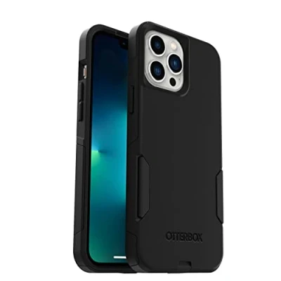 Abbildung von OtterBox Commuter Hülle für iPhone 13 Pro Max/iPhone 12 Max, sturzsicher, schützende Hülle, 3X antimikrobieller Schutz, Schwarz, Keine Einzelhandelsverpackung
