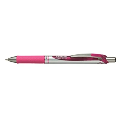 Abbildung von Pentel EnerGel XM BL77 Gelschreiber mit Druckmechanik, pink (12 Stück)