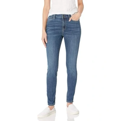 Abbildung von Amazon Essentials Damen Elastische Skinny Jeans Mit Mittlerer Leibhöhe, Mittlere Waschung, 44 Kurz
