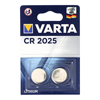 Abbildung von VARTA Batterien Knopfzelle CR2025, 2 Stück, Lithium Coin, 3V, kindersichere Verpackung, für elektronische Kleingeräte Autoschlüssel, Fernbedienungen, Waagen