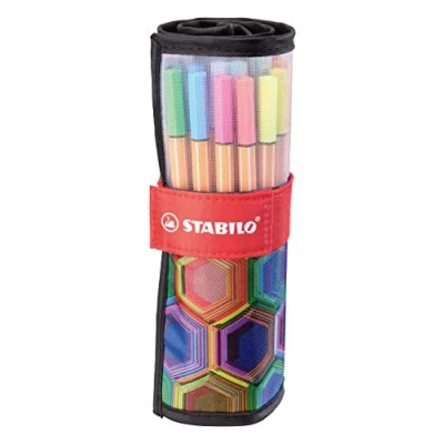 Abbildung von Fineliner STABILO point 88 ARTY 25er Rollerset mit 25 verschiedenen Farben
