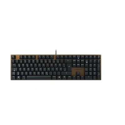 Abbildung von CHERRY KC 200 MX, Mechanische Office Tastatur mit Eloxierter Metallplatte, Deutsches Layout (QWERTZ), Kabelgebunden, MX2A BROWN Switches, Schwarz/Bronze