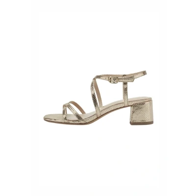 Abbildung von Tamaris Riemensandalette, Damen, Größe: 38, Lt gold struct Schuhe