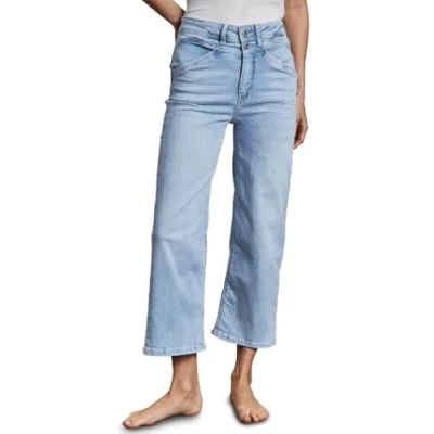 Abbildung von Street One WIDE Flared Jeans, Damen, Größe: 33x26, Blau