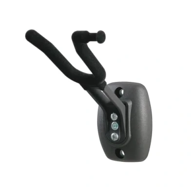 Abbildung von K&amp;M 16580 Violinen Wandhalter Schwarz starre Gabel mit Bogenhalter und Filzbezug für Geige Bratsche