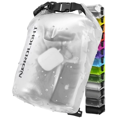 Abbildung von Nordlight Dry Bag 2L Wasserdichter Beutel (Transparent) Packsack Mit Roll Top Verschluss Und Schultergurt Schwimmen, Baden, Strand, Kanu, Stand Up Paddling, Tauchen