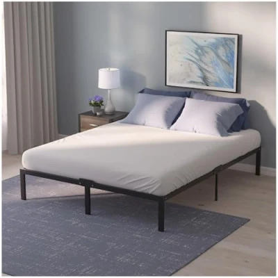 Abbildung von Dreamzie Bett 140x200 mit Lattenrost Metall 41cm Bettgestell Robust, Leichte Montage, Umfangreicher Stauraum