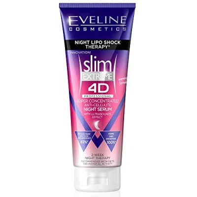 Abbildung von Eveline Cosmetics Slim Extreme 4D Körperformende, modellierende, fettreduzierende Cremes, straffende, Anti Cellulite, liftende (Ultraschall Effekt)