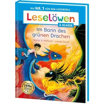 Abbildung von Leselöwen 2. Klasse Im Bann des grünen Drachen: Die Nr. 1 für den Leseerfolg Mit Leselernschrift ABeZeh Erstlesebuch Kinder ab 7 Jahren