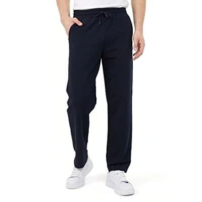 Abbildung von COMEOR Jogginghose Herren Baumwolle Sweathose Lange Sport Hose Jogger Trainingshose Herren, Relaxing (Blau, M)