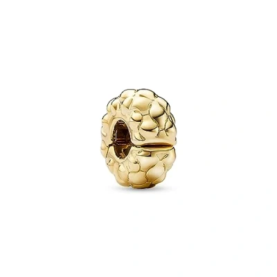 Abbildung von Pandora Studded CLIP Charm, Damen, Größe: One Size, Gold plated