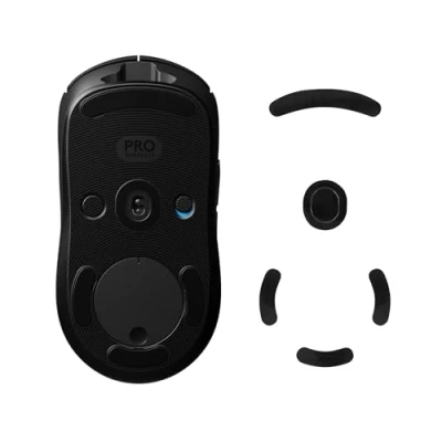Abbildung von kwmobile Mouse Feet Sticker kompatibel mit Logitech G Pro Wireless Gaming Ersatz Glider Mausfüße passgenau Maus Glides in Schwarz