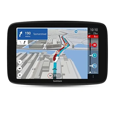 Abbildung von TomTom LKW Navi GO Expert Plus (6 Zoll Display, Routenführung und POIs für große Fahrzeuge, Traffic inklusive, Weltkarten, Echtzeitwarnungen zu Beschränkungen, USB C) Neue Software