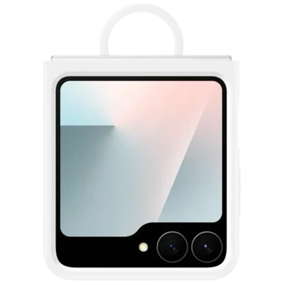 Abbildung von Samsung Silikon Back Cover mit Ring Weiß Galaxy Z Flip 6/Flip 7 FE