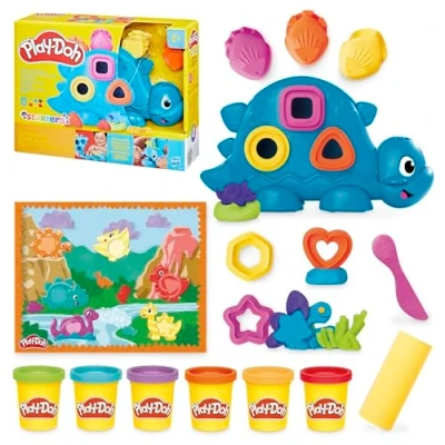 Abbildung von Play Doh Bunter Dino Dinosaurier Spielzeug