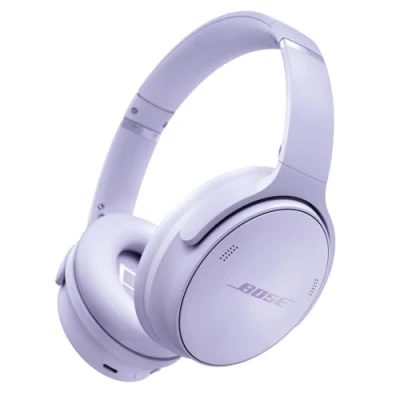 Abbildung von Bose QuietComfort Kabellose Kopfhörer mit Noise Cancelling, Bluetooth Over Ear Kopfhörer, bis zu 24 Stunden Akkulaufzeit, Hellflieder Limited Edition