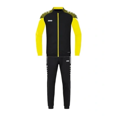 Abbildung von JAKO Kinder Trainingsanzug Polyester Performance, Schwarz/Soft Yellow, 140