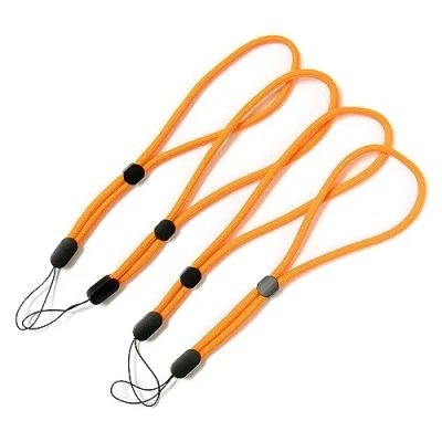 Abbildung von trage.band® Robustes verstellbares kurzes Handgelenk Trageband, 4 St. orange
