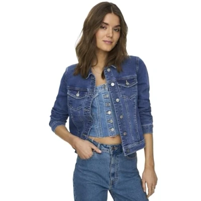 Abbildung von ONLY Jeansjacke, Damen, Größe: XL, Medium blue denim